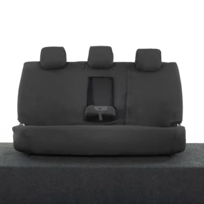 Image of My Van Seat Covers MVSC305BAD11 Tailored Waterproof Rear Black To Fit Ford Ranger T8/T6 Wildtrak 2018 2023