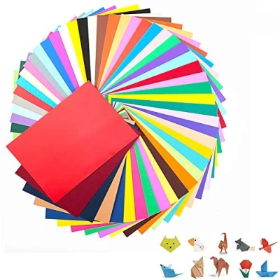 Image of FUKTSYSM Coloured Card A4 100 Sheet Pack 230gm, More Fun Crafting and Decorating, Sketch Cutting Paper, 20 Assorted Colours