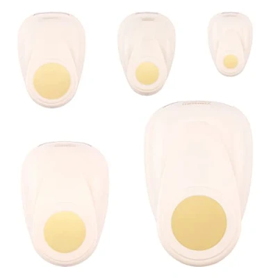 Image of Vaessen Creative Craft Paper Punch Circles 5 Pcs Various Sizes Circle Cutter for Crafting and Card Making, Ivory