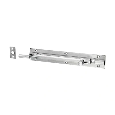 Image of Timco Necked Barrel Bolt Satin Chrome (Size 150 x 25mm 1 Each)