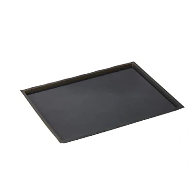 Image of MASTRAD Genois Baking Mat with Edges Non Stick Soft Oven Safe BPA Free Silicone Black