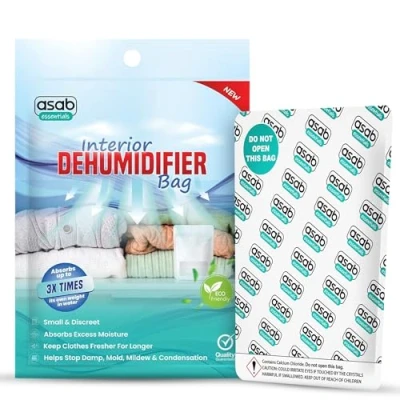 Image of ASAB Standing Interior Dehumidifier For Home and Office Mildew Mould Moisture Absorber Prevents Condensation Bad Odours Used Trap at Bedroom Bathroom (Pack of 1)