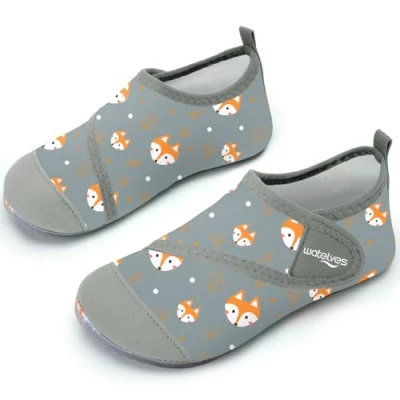 Image of Swim Water Shoes Boys Kids Toddlers Baby Beach Aqua Pool Swimming Socks River Sea Sand Footwear（Fox Grey 22/23）