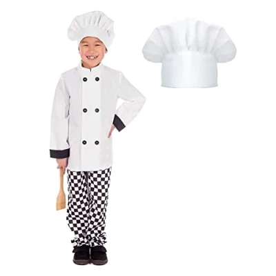 Image of Fun Shack Kids Chef Outfit, Costume Kids, Outfit for Children, Dress Up Small