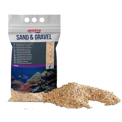 Image of Amtra Gravel Aquarium Ornaments, 10 kg,Amber