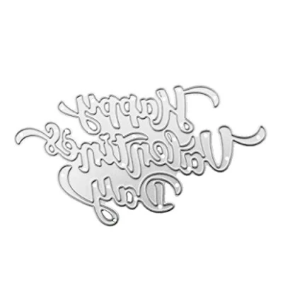 Image of WASTEBIN Happy Valentines Day Metal Cutting Dies Stencil Scrapbooking Album Stamp Paper Card Embossing Decor