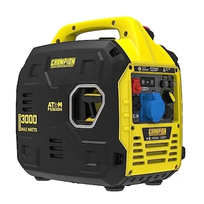 Image of Champion Power Equipment&#039;s Atom Fusion 3000 Watt Portable Petrol Inverter Generator: The Super Lightweight, Ultra Quiet Generator for Clean and Reliable Anywhere