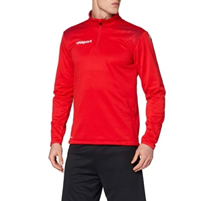 Image of Uhlsport UHLSH Men Goal 1/4 Zip Top Men&#039;s Sweatshirt red/Bordeaux, 3XL