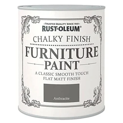 Image of Rust Oleum Chalk Antique White Matt Furniture Paint 2.5 Litre