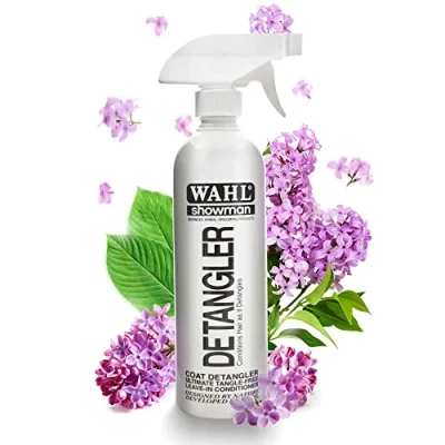 Image of WAHL Dog Detangler Spray, 500 ml, Dematting &amp; Detangling Leaves Hair Tangle Free, Grooming Pets at Home, Contains vitamins A D and E, Conditioner for Dogs