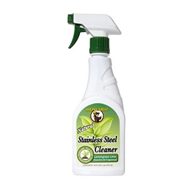 Image of Howard Stainless Steel Cleaner SS5012 Streak Free Cleaning with a Lemongrass and Lime Scent Trigger Spray 473ml