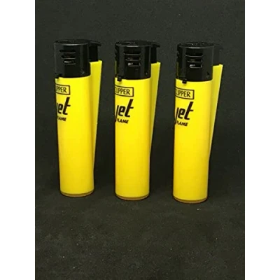Image of 4 x CLIPPER LIGHTERS (4 YELLOW JET)