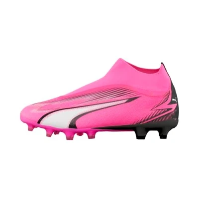 Image of Puma Men Ultra Match+ Ll Fg/Ag Soccer Shoes, Poison Pink White Black, 9.5 UK