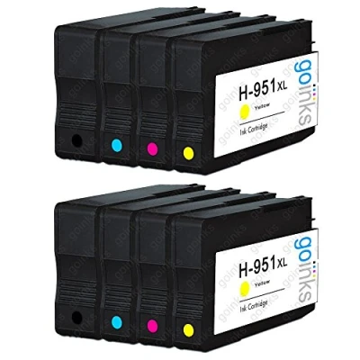 Image of 2 Go Inks Compatible Set of 4 to replace HP 950 &amp; 951 Printer Ink Cartridge (8 Inks) Black, Cyan, Magenta, Yellow Compatible/non OEM for Photosmart Printers