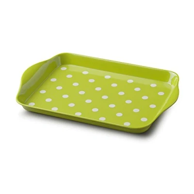 Image of Zeal G200L Mini Serving Tray, Dotty Design 18cm x 14cm Lime