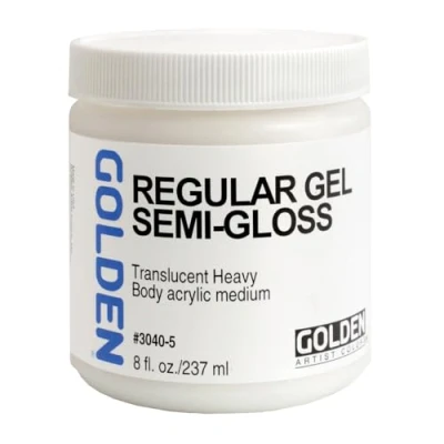 Image of Golden Paints Regular Semi Gloss Gel Medium 8 oz