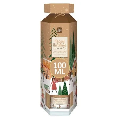 Image of Pam Aroma Happy Holidays Gingerbread Reed Diffuser