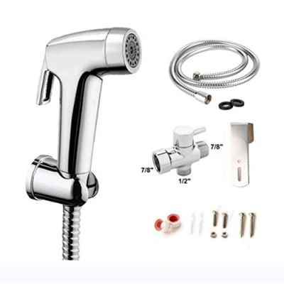 Image of PHASFBJ Handheld Bidet Sprayer for Toilet, Bum Gun with Adjustable Pressure Control Feminine Wash Baby Diaper Cloth and Shower Pet Wall or Toilet Mount