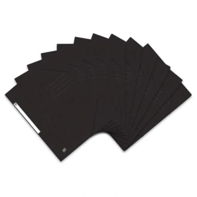 Image of Oxford Top Fil+ 400116328 Folder with Elasticated Corners DIN A4 Pack of 10 Black