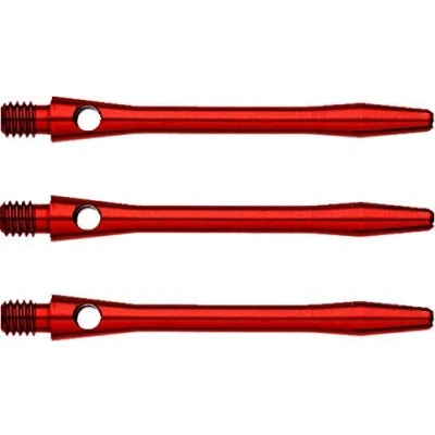 Image of WINMAU Anodised Aluminium Red Short Dart Stems 1 set per pack (3 shafts in total)