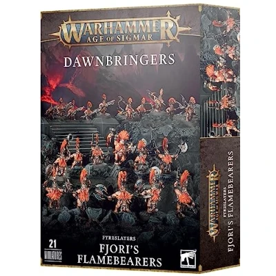 Image of Games Workshop Warhammer Age of Sigmar Dawnbringers: Fyreslayers Fjori’s Flamebearers Black