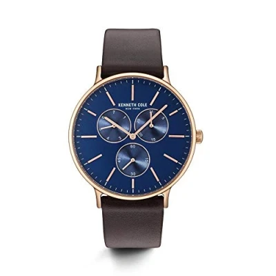 Image of KENNETH COLE Mens Analogue Quartz Watch with Leather Strap KC14946005