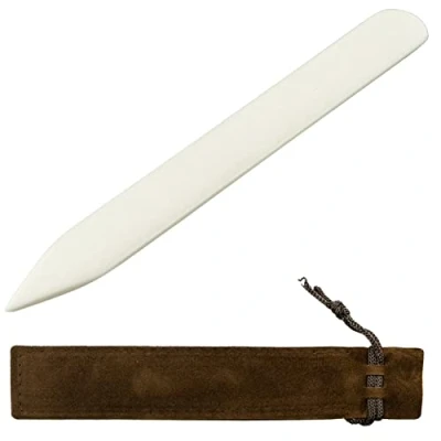 Image of Bone Folder, Paper Creaser Set Scorer Crease Marker Card Making Office Supplies Handmade Book Bookbinding Craft Scoring Folding Creasing Crafting Scrapbooking Tool DIY Leather Burnishing