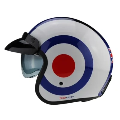 Image of ViPER RSV06 Plus Motorcycle Helmet With Inner Sun Visor Open Face Jet Motorbike Helmets for Adult Rider Road Legal ECE2206 Approved Cruise Bike Chopper Moped Electric Scooters