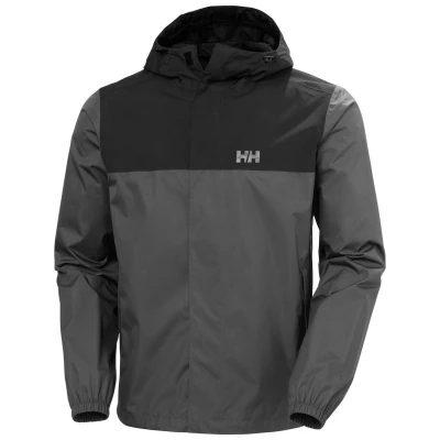 Image of Helly Hansen Mens Vancouver Rain Jacket, Ebony, L