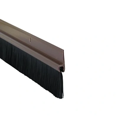 Image of STORMGUARD Brown 02SR0200838B Bottom of The Door Brush Strip Draught Excluder, 838mm (2&#039;9&quot;)