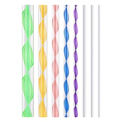Image of Healifty 8Pcs Mandala Dotting Tools Acrylic Twist Sticks Rods Painting Pen Set for Rock Polymer Clay Pottery Craft Nail Art Supplies