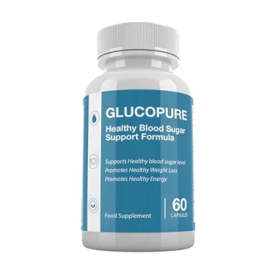 Image of GlucoPure Blood Sugar Support Weight Management 60 Capsules Food Supplement