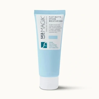 Image of Sea Magik Face Lotion for Dry Skin Hydrating Moisturiser Sensitive with Epsom Salts, Allergen Free Care to Soothe Acne Prone Skin, Lightweight, Vegan, Cruelty (75ml)