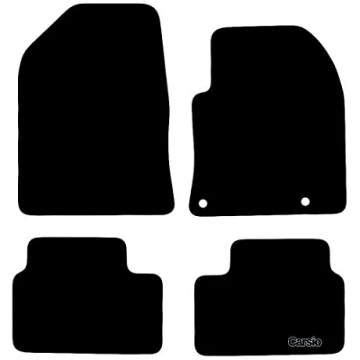 Image of Carsio Carpet Car Mats For Kia Ceed Automatic 2018+ Onwards Tailored Fit Floor Mat Set Complete Accessory Black Custom Fitted All Weather, Anti Slip Backing &amp; Trim