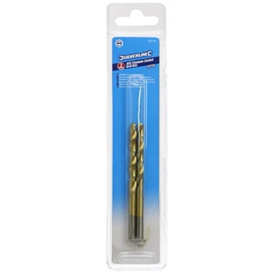 Image of Silverline HSS Titanium Coated Drill Bits 2pk 6.0mm