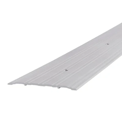 Image of M D Building Products 68627 Ultra Fluted Saddle Threshold, L x 1/4 in W H, Aluminum, Mill, 6 36