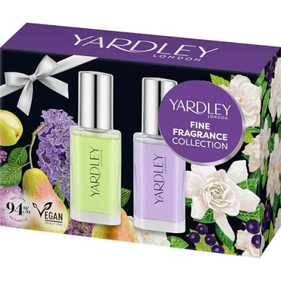 Image of Yardley London Contemporary Classic Florals Mini Fragrance Collection, Featuring Refined Floral Scents for a Fresh and Elegant Aroma 2x10ml.