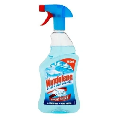 Image of Windolene Glass &amp; Shiny Surfaces Diamond Shine, Pack 1 x 750ml, Streak Free Cleaning for Windows, Window cleaner