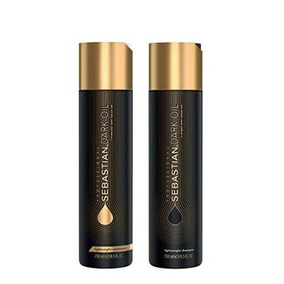 Image of Sebastian Professional Dark Oil Lightweight Shampoo 250ml and Conditioner