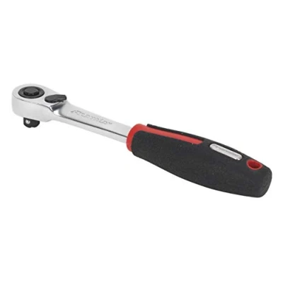 Image of Sealey Premier Ratchet Wrench 1/4&quot;Sq Drive Compact Head 72 Tooth Flip Reverse Platinum Series
