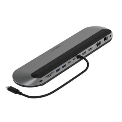 Image of Belkin Connect 11 in 1 Universal USB C Pro Dock w/ 3 Monitor Support, Silicon Motion Technology Works with Mac, Windows, and Chromebook 100W PD 10Gbps Transfer Speeds &amp; 2.5Gbps Ethernet Black