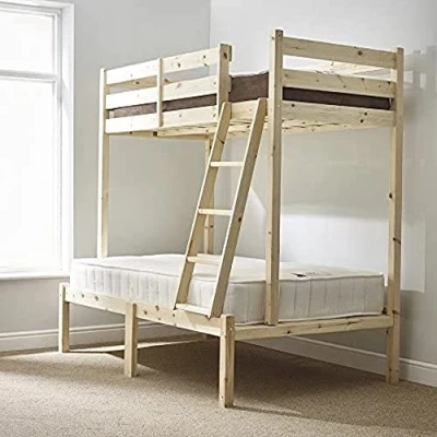 Image of STRICTLY BEDS&amp;BUNKS Duchess Triple Sleeper Bunk Bed, 4ft 6 Double + 3ft Single