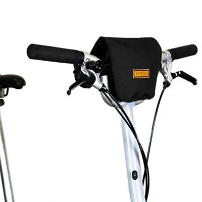 Image of Restrap Bar Bag Unisex Adult Handlebar Bag, Black, 1.2 L