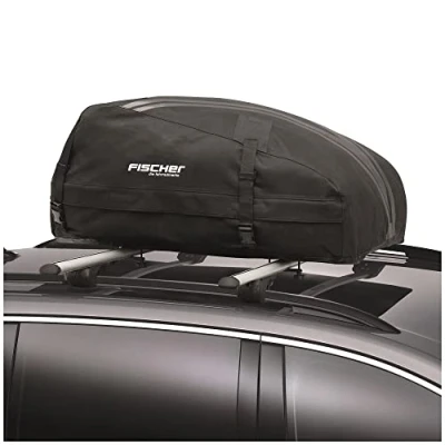 Image of Fischer 126000 foldable, highly stable, water resistant roof box 270 litres, with storage bag