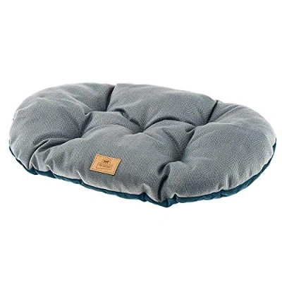 Image of Ferplast Cat And Dog Cushion Stuart 45/2, Double Sided, Tweed Soft Velvet, Washable, Blue, XS