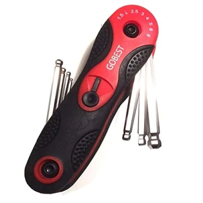 Image of GOBEST hex ball tip folding key set 8 pcs (GB 0024)