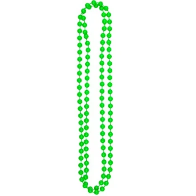 Image of Neon Party Necklace Beads 80s Fancy Dress Accessory (Purple)