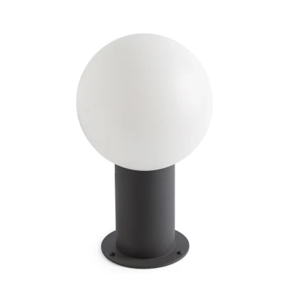 Image of Moon Outdoor Pedestal Light Dark Grey 1x E27 IP44
