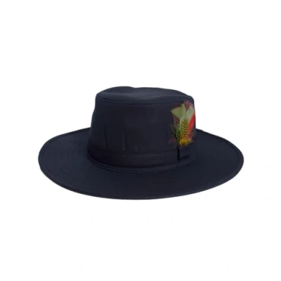 Image of WALKER AND HAWKES Wax Belmont Aussie Outback Hat Navy Large