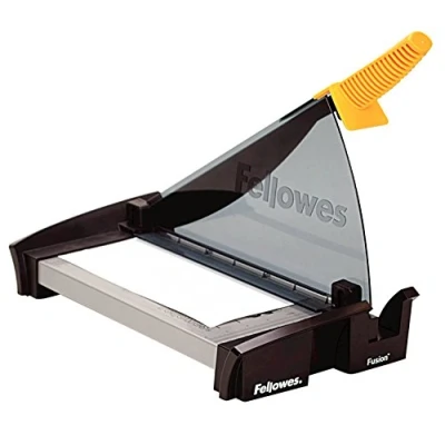 Image of Fellowes Fusion A4 Paper Guillotine, graphite, silver, yellow